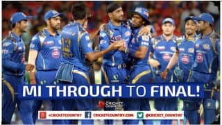 Mumbai Indians qualify for IPL 2015 final with 25-run victory over Chennai Super Kings in Qualifier 1